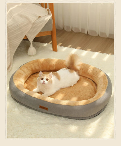 Comfy Pet Bed: Winter Bliss Edition