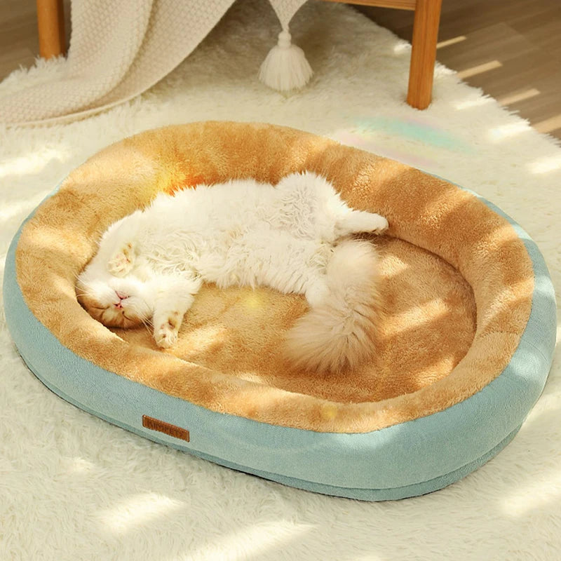 Comfy Pet Bed: Winter Bliss Edition